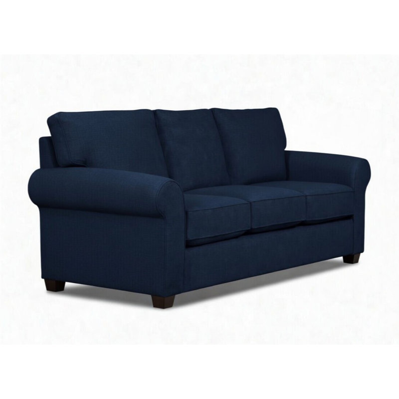 Ardmont 81'' Rolled Arm Sofa with Reversible Cushions, Comrade Midnight