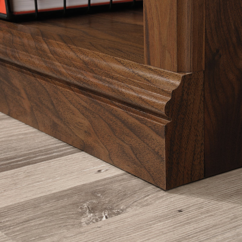 Alexsia Standard Bookcase, 35-1/4”W x 13-1/4”D x 69-3/4”H, Grand Walnut
