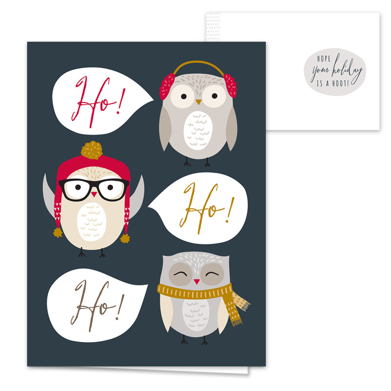 Ensemble de cartes des fêtes