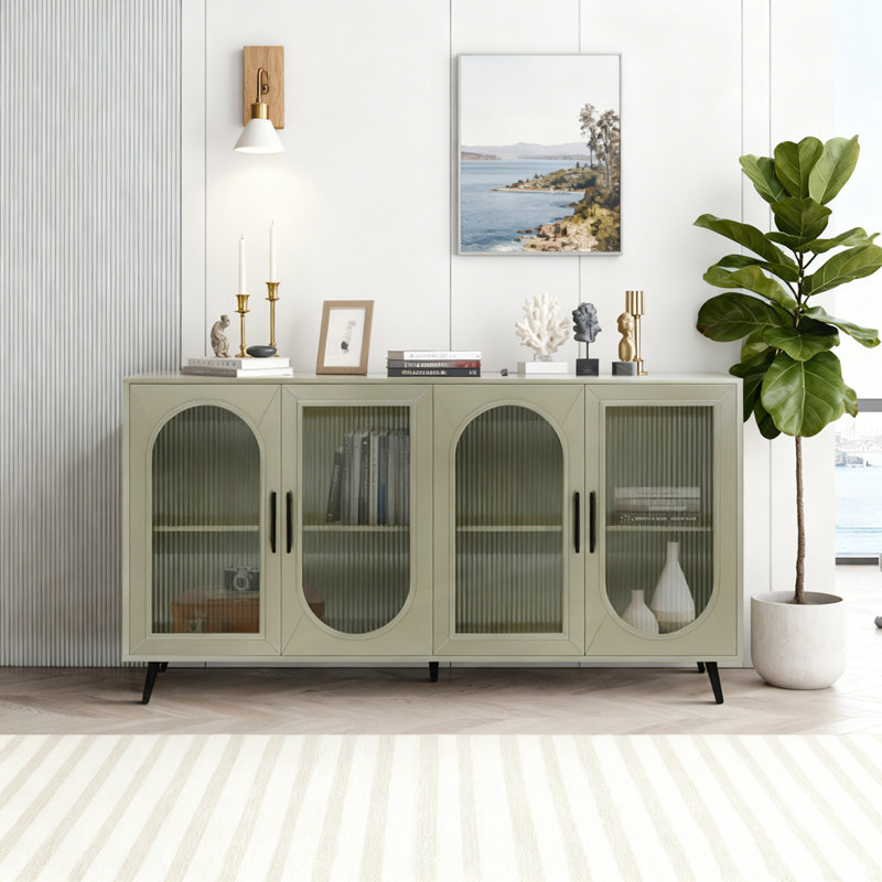Armoire de rangement et tablettes réglables, Champagne