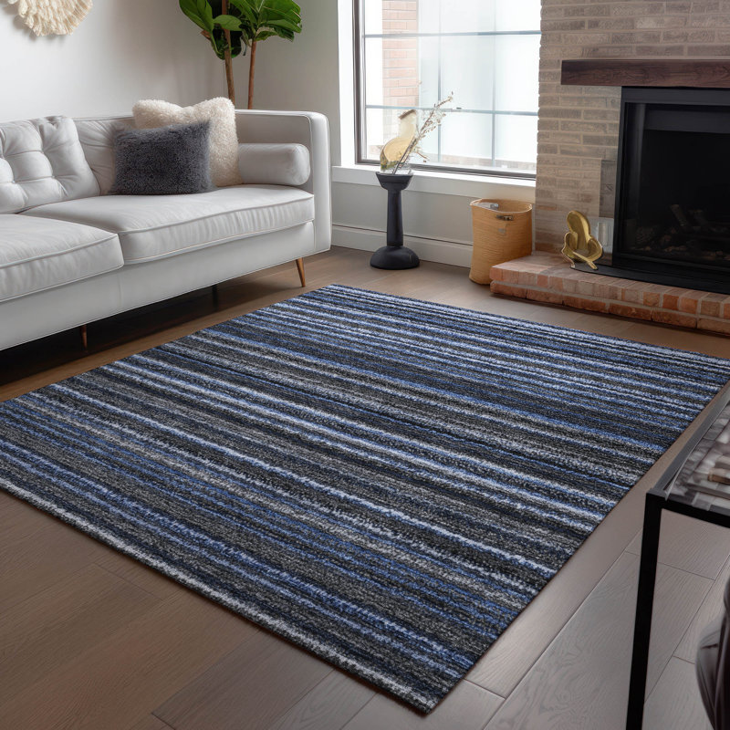 Tapis intérieur / extérieur Barsby avec envers antidérapant, Rectangle de 10 pi x 14 pi