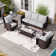 Nadilee Premium All-Weather Wicker - Person Patio Conversation Sets with Cushions