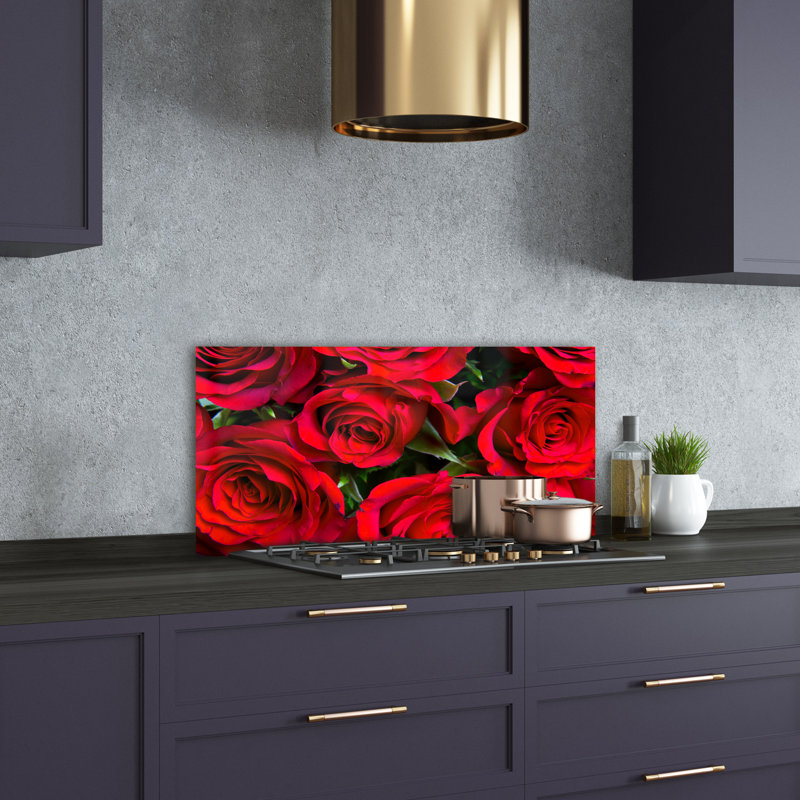 Alduina 50cm W x 100cm L Glass Peel and Stick Panel