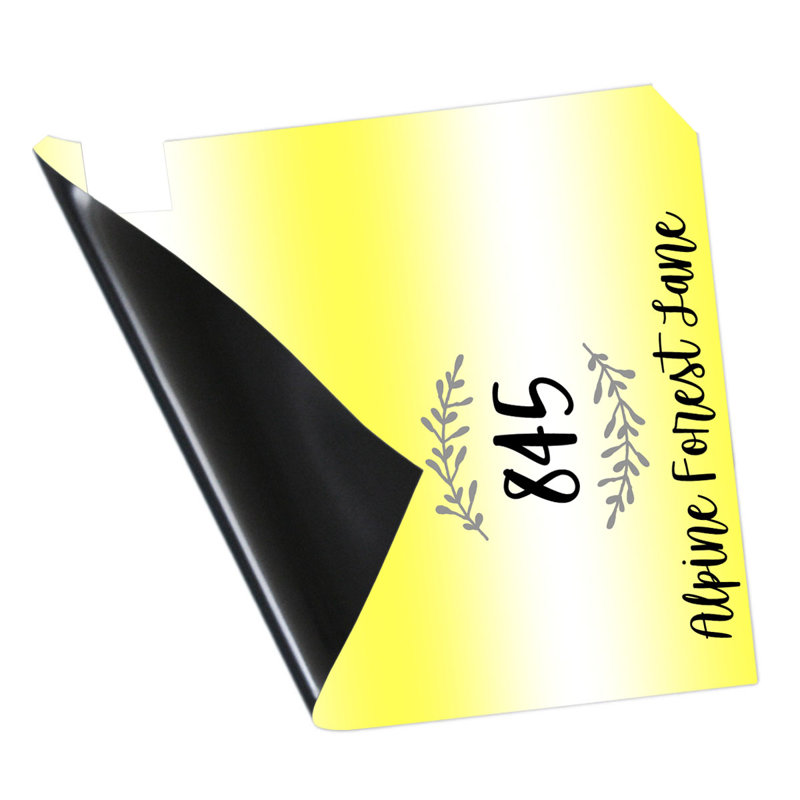 Boîte aux lettres magnétique personnalisée, Jaune