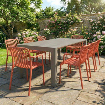 Seine 8 - Person Patio Dining Set with