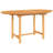 Bettsy Outdoor Dining Table, 43-63 Inch Extendable Oval Top, Sanded Teak Wood Brown 31.5L x 43-63W x 29.5H-inches