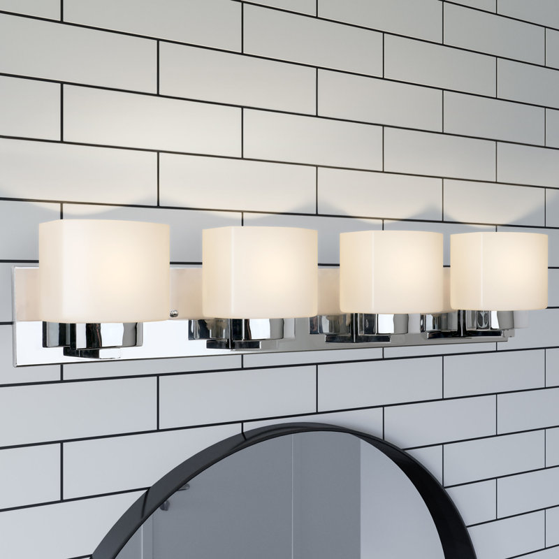 Éclairage pour meuble-lavabo à intensité variable Adelie, Chrome poli, 4