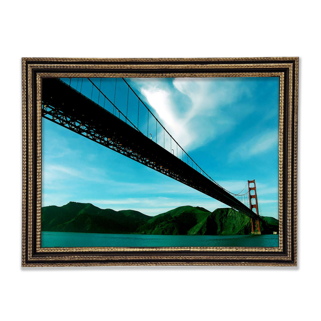 San Francisco Golden Gate Bridge Blaue Ansicht - Druck