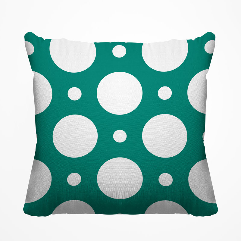 Housse et insert de coussin extérieur carré Fisk, H 15 po x l 15 po, Bleu sarcelle