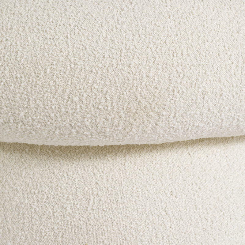 Fauteuil demi-tonneau Aubrey Boucle, Bouclé ivoire