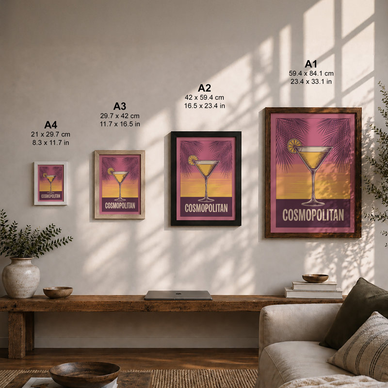 Cosmopolitan Hour Art Deco - Framed Print, Unframed, A2 - 59.4 x 42.0 cm