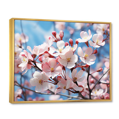 Champ de photo rose et bleu cornouiller II - impression