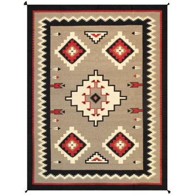 Bever Oriental Area Rug in Mocha