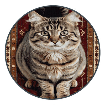 Washable Kurilian Bobtail Cats Area Rug