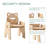 Solid Wood Adjustable Kids Chair for Toddlers and Kids with Frog Backrest-2054561671