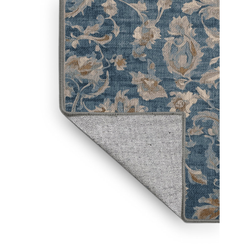 Machine Washable Gray Area Rug, Runner 2' x 5'