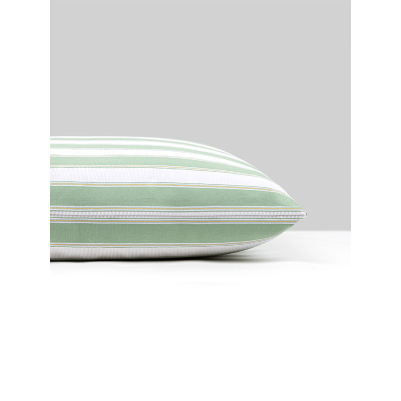 LEGENDS PILLOW, Endive Piano Stripe, Square 22"