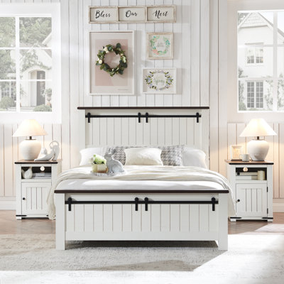 Table de bout Xailey avec tablettes de plancher de 24 po et prises intégrées
