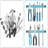 8-Pack Metallic Magnetic Tool Holder Strip