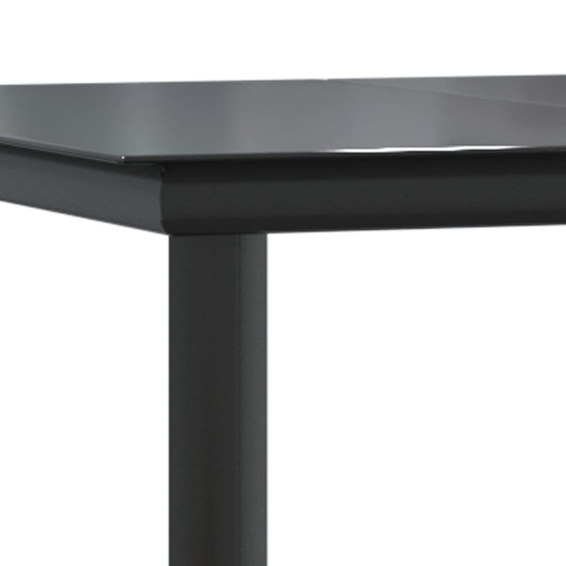 Madancy Patio Dining Set with Square Table, 4, Brown