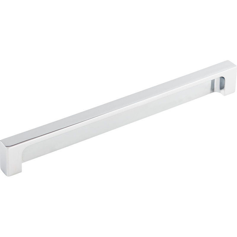 Modern Metro Finger Pull, Polished Chrome, 8" Center to Center