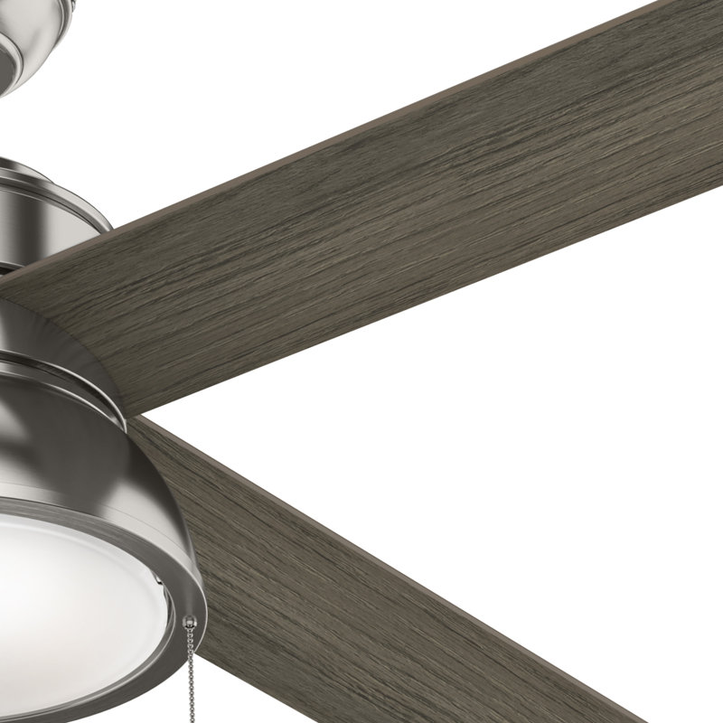 Loki Matte Silver 52" Ceiling Fan with LED Light Kit