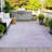 Machine Washable Indoor/Outdoor Xhevrie Lavender Rug-112132010