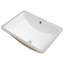 Évier rectangulaire en céramique blanche Arc 21 pi x 14 po avec installation de luxe-130431110