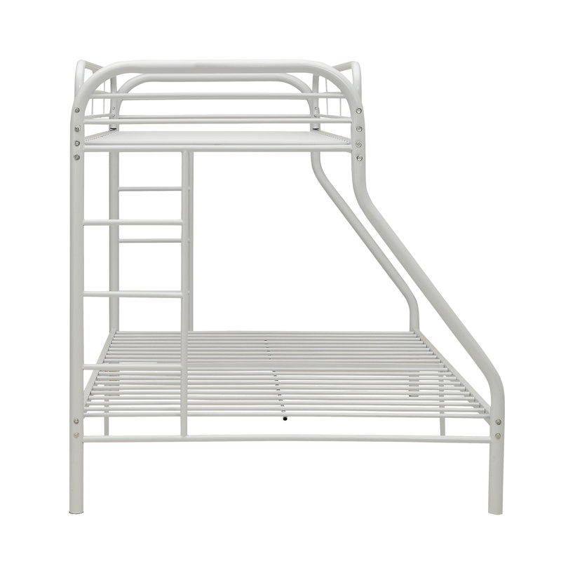 Henline Kids Bunk Bed, White, Twin XL Over Queen