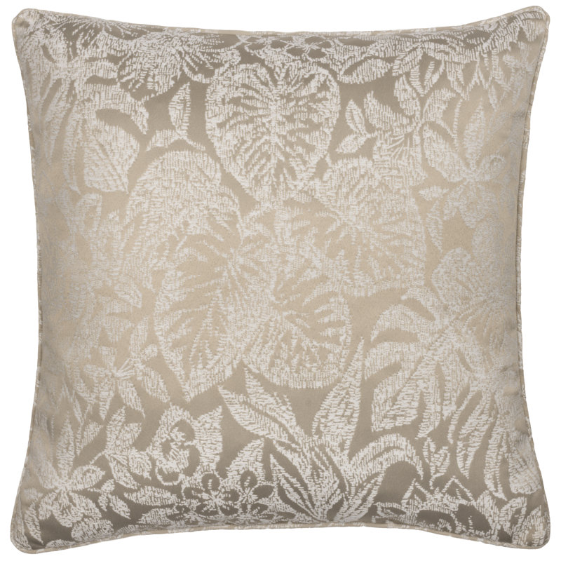 Alkea Floral Square Cushion Cover, Beige