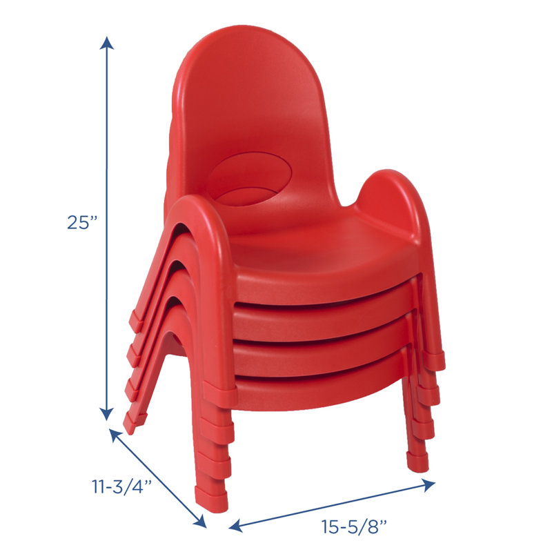 Chaise pour enfant Value Stack, Vert, 4, 5"