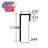 3/8" Styrene Cap Moulding | Pro Pack-107669108