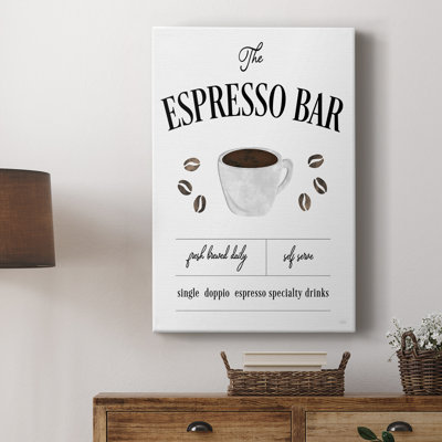 Fresh Brewed Espresso Bar -Gallery Wrapped Cavas