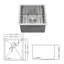Évier de cuisine encastrable 17 po - 17 po x 19 po x 10 po - Évier de cuisine à simple cuve de calibre 16