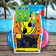 Sports Collapsible Towel Rack - Durable Free-Standing Design With Mesh Pocket For Beach, Pool, And Outdoor Use