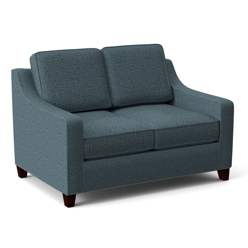 Clark 54" Square Arm Sofa Bed, Empire Mahogany, Kanji Putty