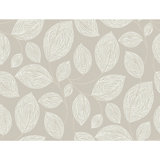 Contoured Leaves Floral Vinyl Wallpaper Roll