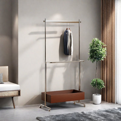 Stainless Steel Coat Rack Basket