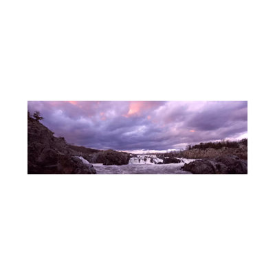 Water Falling Into A River, Great Falls National Park, Potomac River, Washington DC, Virginia, USA - Wrapped Canvas Panoramic Print