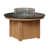 Hammered Top Black with Natural Teak Base is unavailable