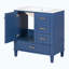 Ensemble de meuble-lavabo simple 30 po avec plateau en céramique Maureena-222735787-222735786