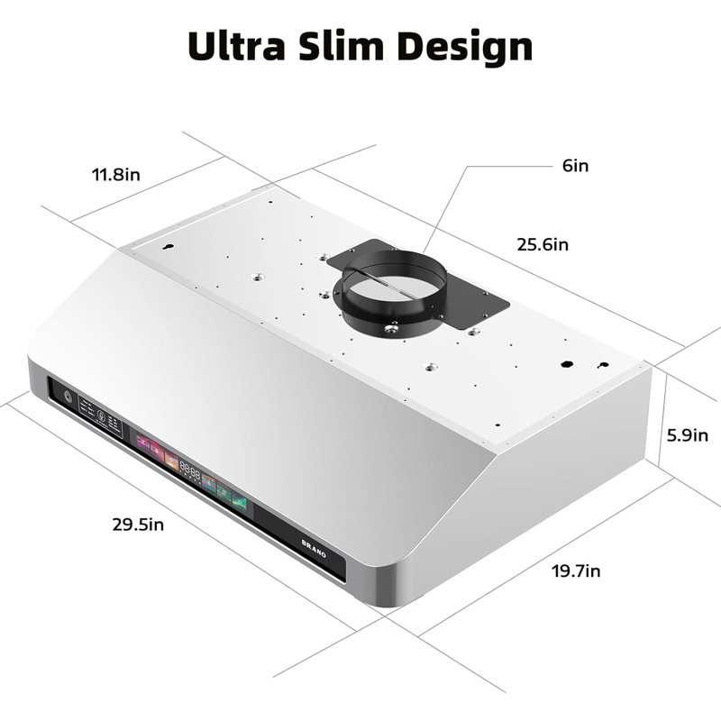 Hotte sous un meuble convertible Waveflower 900