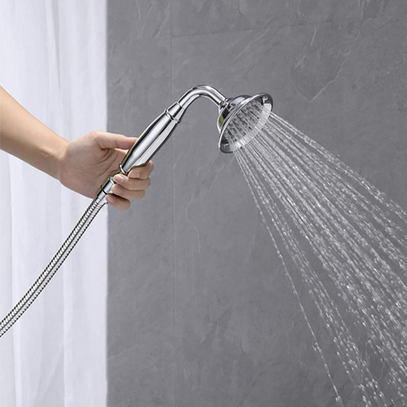 2 Handle Clawfoot Tub Faucet with Diverter, Chrome