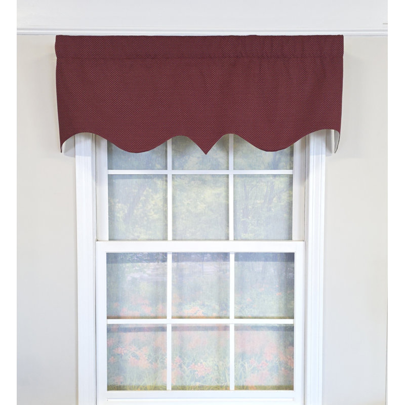 RLF Home Basket Weave Regal Valance, Purple