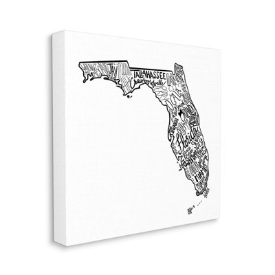 " Florida State Typography Cities "
