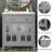 30" Bathroom Vanity With Ceramic Sink & Tip-Out Tray - Solid Wood Legs & Soft-Close Hinges - Silver Knobs-1704172043