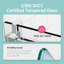2Set 68-72 "W * 76" H Portes de douche coulissantes simples sans cadre avec tampon