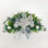 Capiz Silver White Christmas Faux Poinsettia Swag