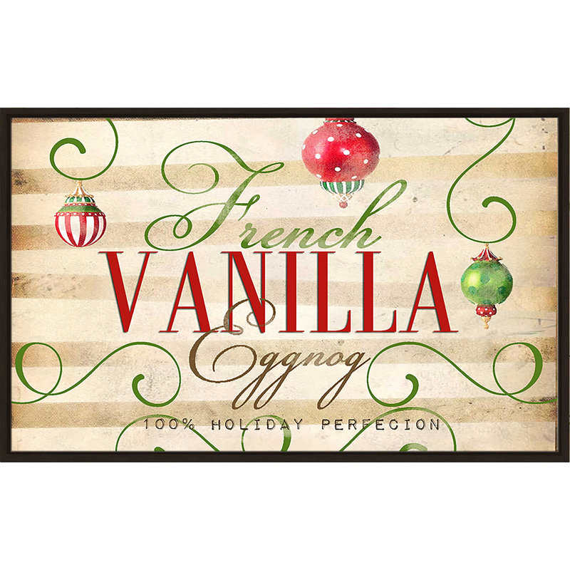 French Vanilla (Horizontal) par By Jodi - impression, Cadre flottant espresso, H 31,5 po x l 51,5 po x P 2 po