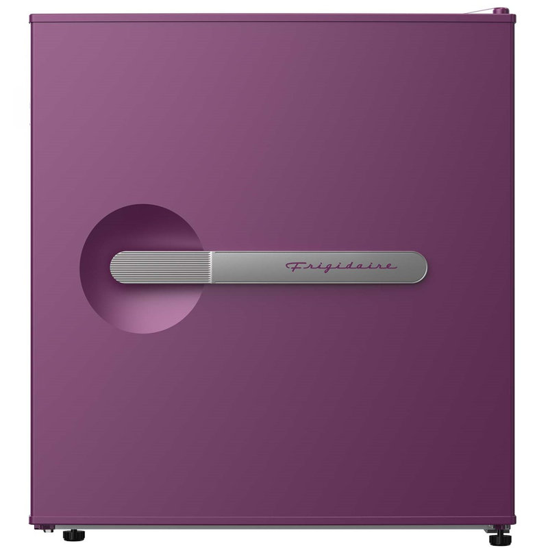 Frigidaire Pi. Réfrigérateur compact rétro avec ouvre-bouteille latéral intégré, Prune